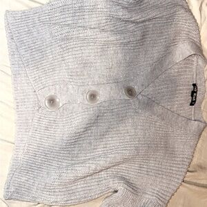 Light Gray Button-Up Cardigan